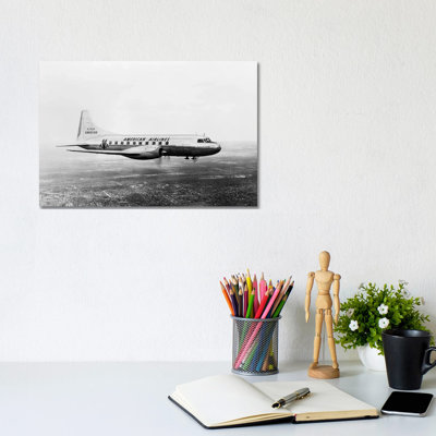 1940s-1950s American Airlines Convair Flagship Propeller Aircraft In Flight by Vintage Images - Wrapped Canvas Gallery-Wrapped Canvas Giclée
