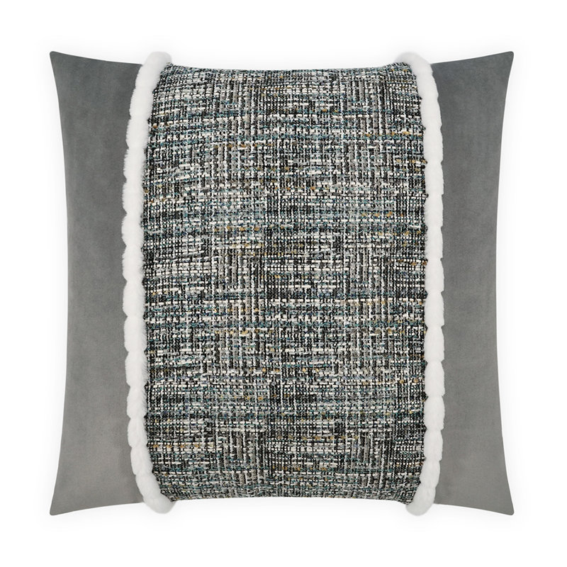 Coussin Underwood, Turquoise, Carré 22 po