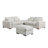 Biaggio Boneless Modular U-Shaped Sectional with 2 Ottomans-26442693-1436640