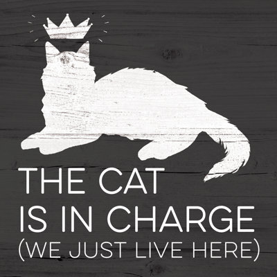 Cat In Charge - Wrapped Canvas Print