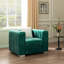 Fauteuil en velours 35,4 po Clifford-107634884-107634880