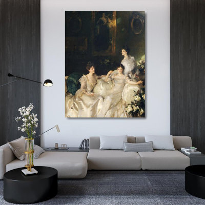 Canora Grey Sargent, John Singer Gallery Wrapped Canvas Art Titled: The Wyndham Sisters 64827