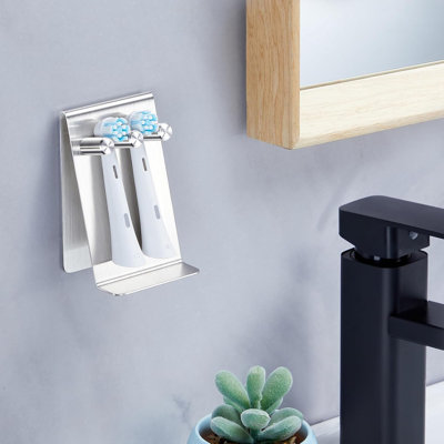Electric Toothbrush Head Holder Adhesive or Tabletop