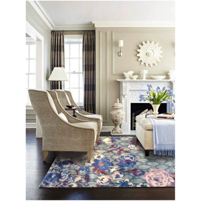 Silk Floral Indoor Rug