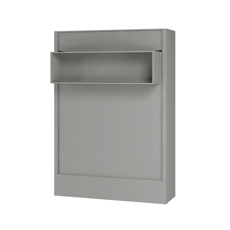 Dekari Storage Murphy Bed, Grey, Queen