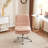 Upholstered Armless Task Office Chair without Wheels-1870263465