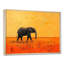 Coucher de soleil éléphant dans le désert doré II - éléphant, art mural-574647264-574647266-753340637