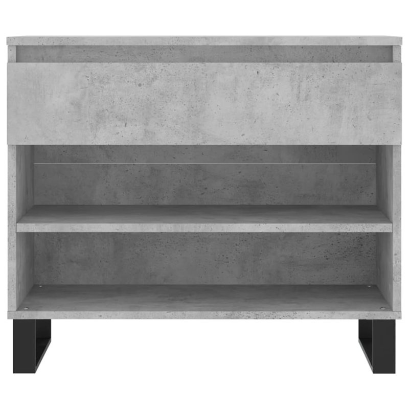 6 Pair Shoe Storage Cabinet, Concrete Grey