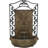 French Lily Polystone Outdoor Solar Wall Fountain with Battery Backup - Florentine Stone-1400205593
