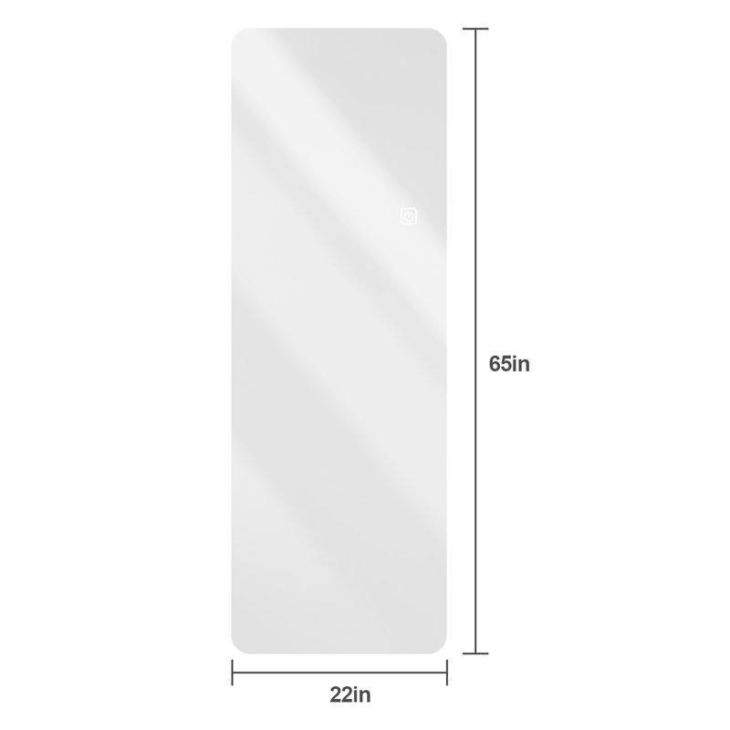 Miroir mural 65X21in