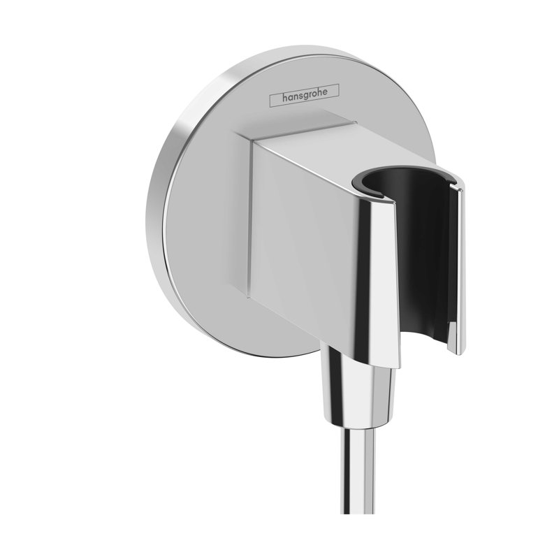 hansgrohe FixFit S Wall Outlet with Handshower Holder, Chrome