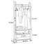 Hall Tree with Durable Storage Basket-686772715