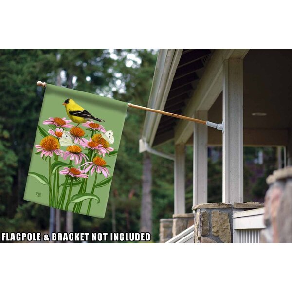 Toland Home Garden Bird Bouquet 28 x 40 inch House Flag & Reviews | Wayfair