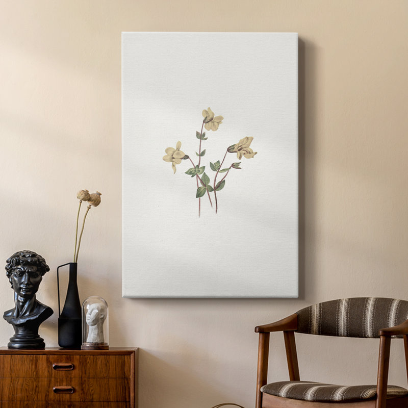Imprimé floral rétro CLXVI - galerie sur mesure Cavas, H 48 po x l 32 po
