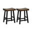 Siège de selle en bois massif avec assise incurvée et repose-pieds confortables-430629804