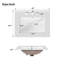 Meuble-lavabo 24 po avec lavabo, armoire en MDF avec structure en bois massif, 1 tiroir divisé et 2 portes à fermeture douce avec double tablette sur la porte, meuble-lavabo autoportant-1418259831