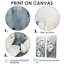 Élégante tranquillité de magnolia blanc et bleu - Décoration murale blanche-1332375001-1332375006-1332375004
