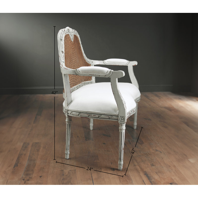 Moyne Linen Square Arm Settee, Parchment