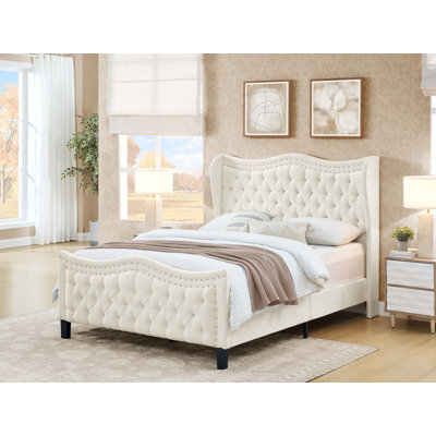 Elegance Tufted Wingback Bedframe