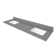 Lotte 73'' Quartz Double Bathroom Vanity Top with Sink