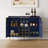 47.2'' Modern Bar Cabinet with Wine Racks and Storage Multi-purpose Home Bar & Liquor Bar,Black-1191535726