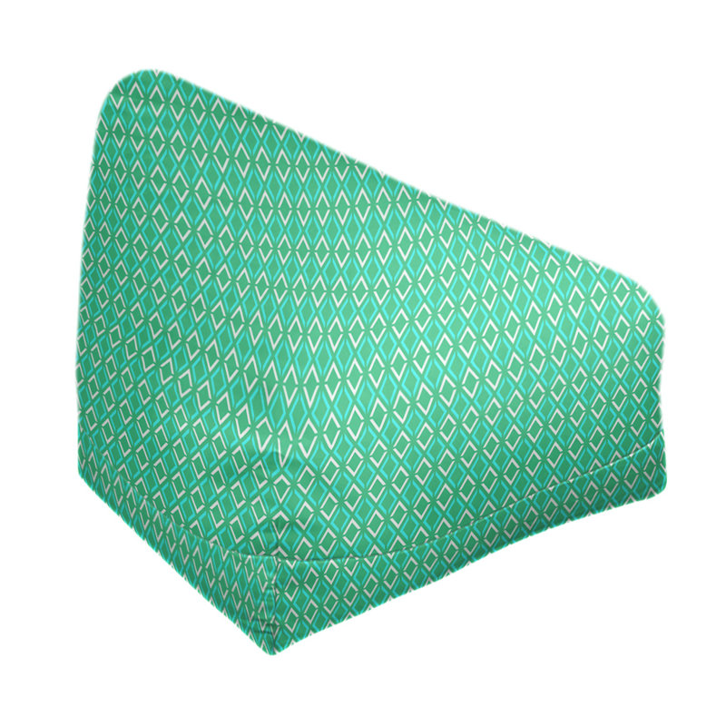 Petite chaise à sacs à billes & Kitterman, Vert / Sarcelle, H 86 po x l 2 po x P 43 po, Pas de bourre