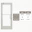 36 po X 84 po Porte commerciale en aluminium argenté à gauche / à gauche-123553622-123553621