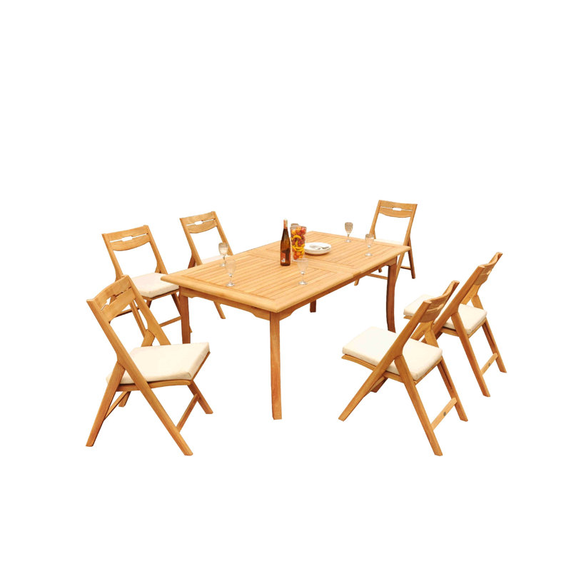 Ensemble repas rectangulaire pour 9 personnes Cimara, 105 po x 40 po x 31,5 po