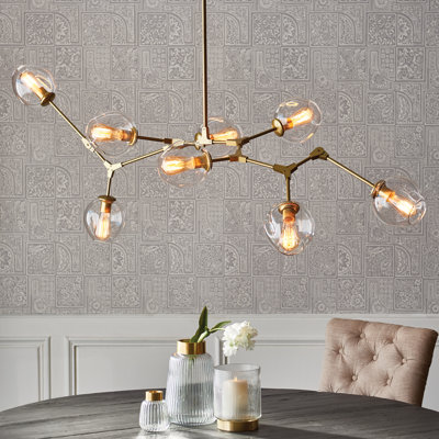 Kenbridge 8 - Light Sputnik Modern Linear Chandelier