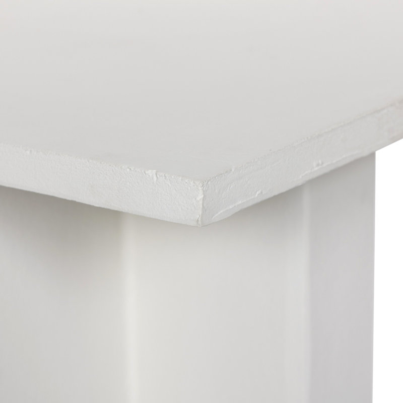 Terrell Outdoor Square Side Table, White