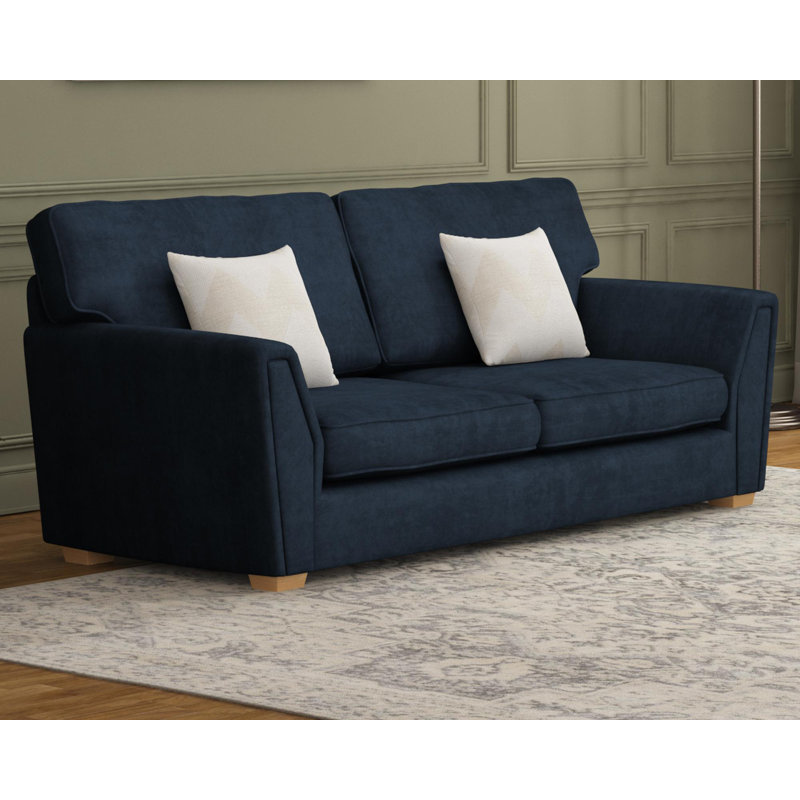 Wendleberry Three Seater, Fixed Back, Forest Green