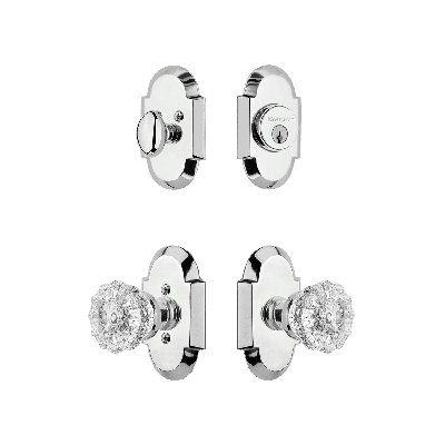 Nostalgic Warehouse Cottage Entry Set with Crystal Knob