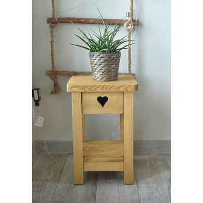 Dambrosio 30cm W Solid Wood Bedside Table