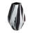 Modern Neutral Glass Black Abstract Abstract Contemporary Vase-1666120922