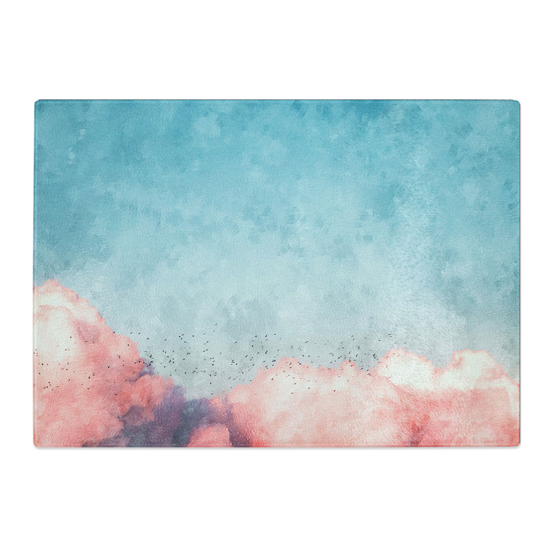 Tempered Glass Migrating Birds Chopping Board