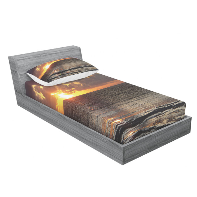 Microfiber Sheet Set, Twin Sheet Set with Fitted Sheet