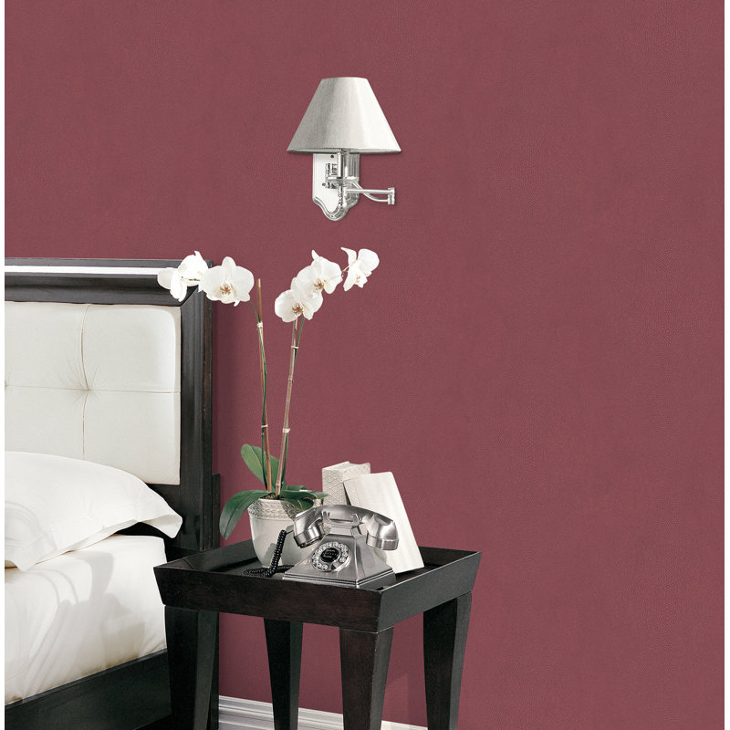10m x 53cm Matte Wallpaper Roll, Burgundy