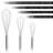 Classic Cuisine 3 Piece Wire Whisk Set