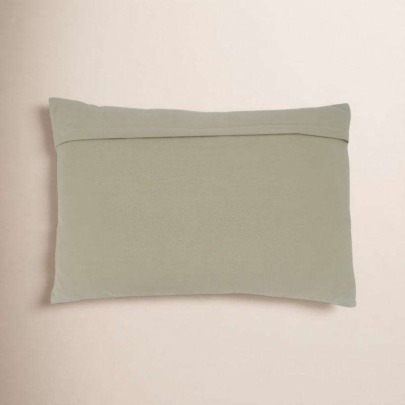 Housse et insert d'oreiller rectangulaire en coton June, Mélange de duvet