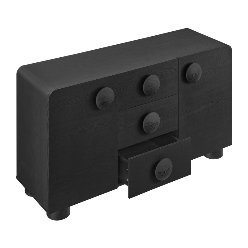 Buffet de rangement 57 po Sonnet, Noir