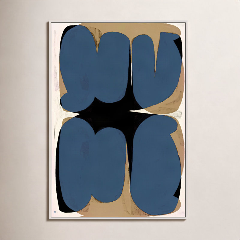 «Ziya Forme Astratte» par Marco Marella - impression, H 25 po x l 17,5 po x P 1,25 po, Toile à structure simple blanche