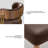  Walnut Leather Dining Chairs Set of 2 - Modern Kitchen Chairs with High-Resilience Foam Cushion and Stainless Steel Frame for Dining Room, Easy Assembly-1762848117-1762848119