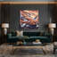 «Birds Ring», art mural sur toile mauve à bec-1194513167