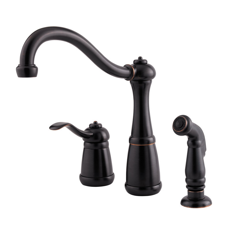Marielle-Bath Single Handle Kitchen Faucet, Tuscan Bronze