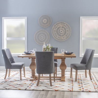 Strickler 5 Piece Upholstered Dining Set
