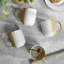 Ensemble de 4 tasses à café 15 oz, blanc et caramel Sango Phoebe Sango