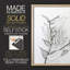 Reproduction encadrée de feuillage gris anthracite - bois massif-238116129-238116138
