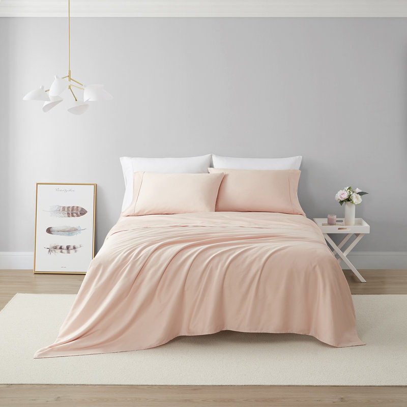 Ensemble de draps en coton biologique, Grand, Crème doux
