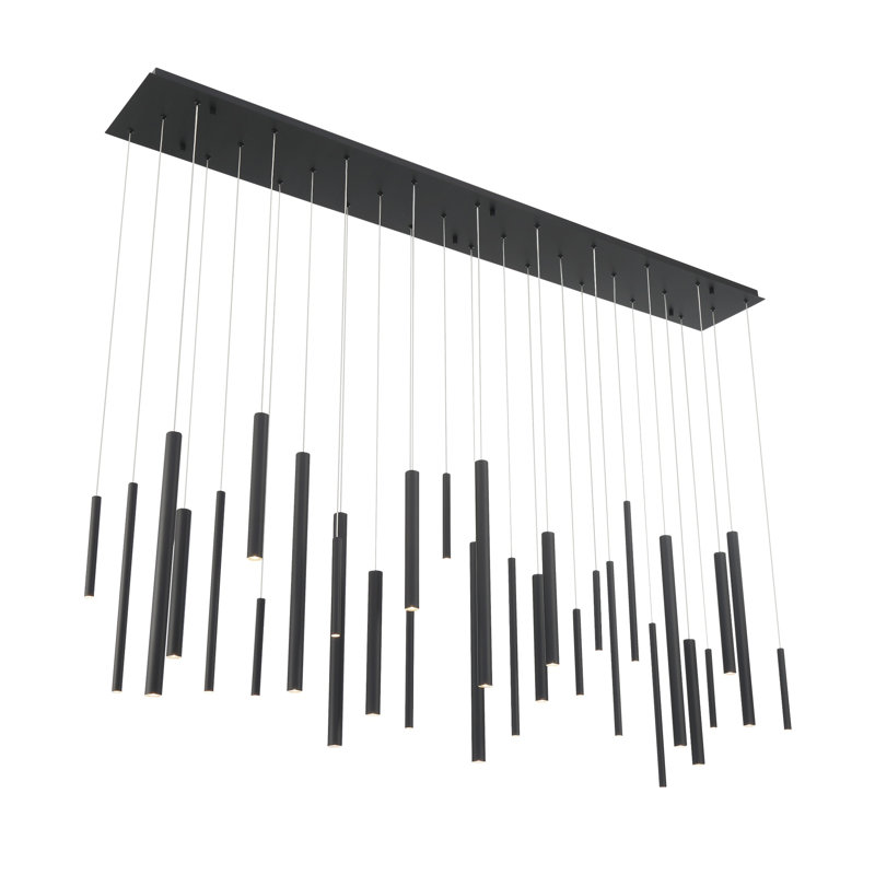 Santana 30 Light LED Chandelier, Black