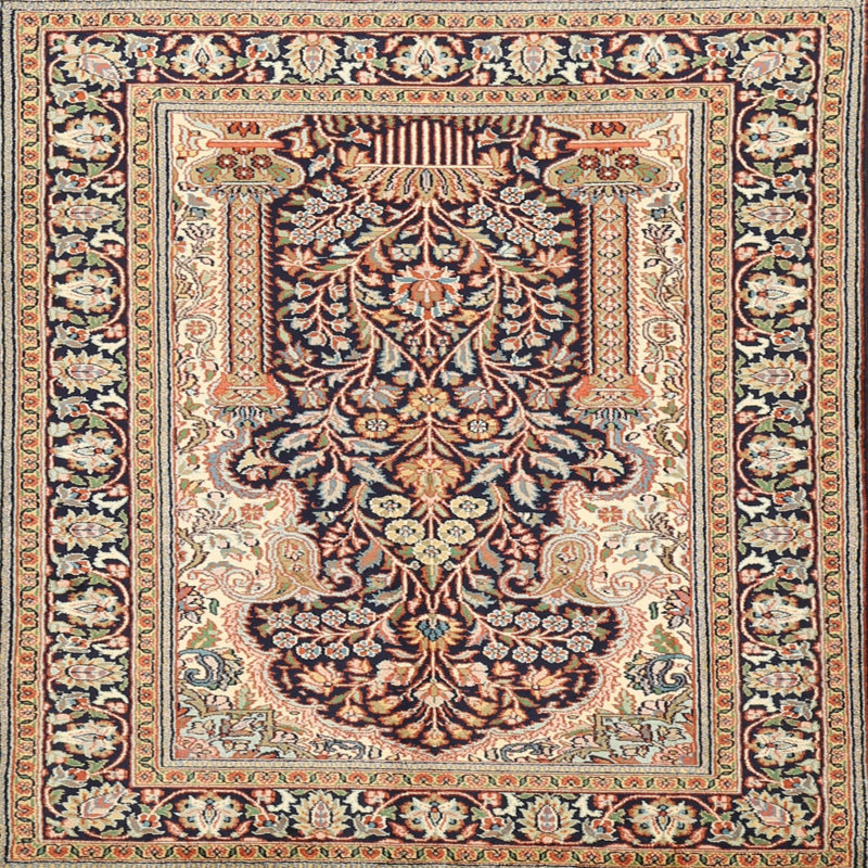 Oriental Indoor Rug, Square 3'